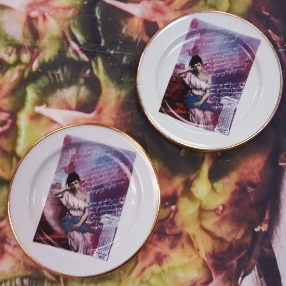 - Two Italian plates 14"